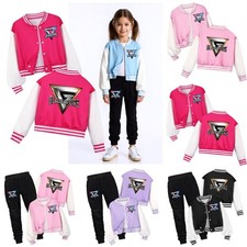 Boys Girls GLADIATORS Print Jacket Baseball Coat Casual Top Pants Outfits Gifts
