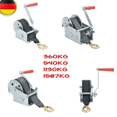 Handwinde Gurt Gurtwinde Bootswinde Seilwinde Handseilwinde 360-1360kg vidaXL
