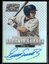2013 Panini Prizm Perennial Draft Picks #89 Eugenio Suarez Silver Prizm AUTO