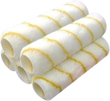 Professional 5-Pack 9" Microfiber Paint Roller Covers with 1/2" Nap - Easy Clean