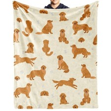 AIOMXZZ Golden Retriever Blanket Gifts, 50"x60" Dog Pattern 50"x60", Style-2