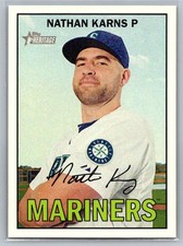 Nathan Karns 2016 Topps Heritage Seattle Mariners #16