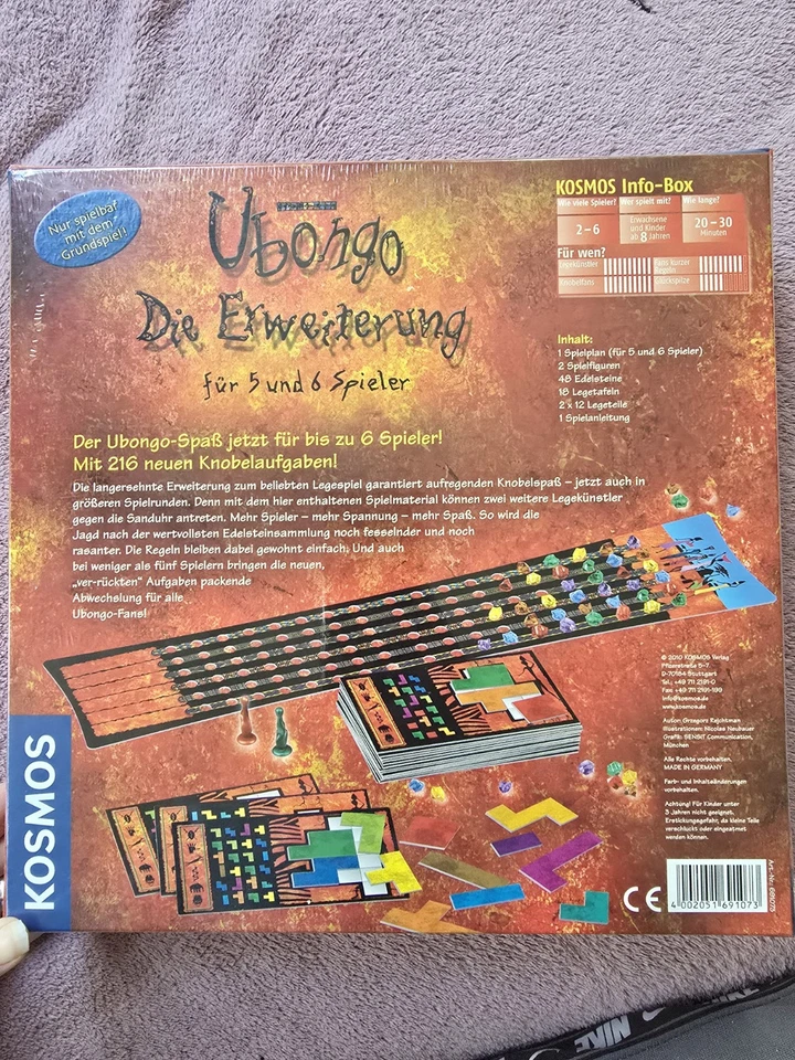 Ubongo - Die Erweiterung für 5 und 6 Spieler - Kosmos - NEU & OVP - Bild 2 von 2