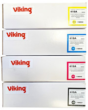 Image of Compatible HP 415A Toner Cartridges - Black Cyan Magenta Yellow LaserJet 4-Pack