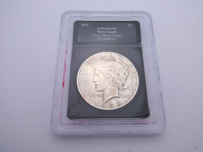 1935 S Silver Peace Dollar Circulated. F75