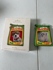 2012 Hallmark Best Dog Christmas Tree Photo Holder 2.5" x 3.5" New In Box