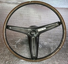 1970-1973 Ford Torinomustang Rim-blow Steering Wheel Black Oem Used