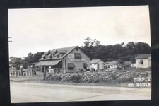 REAL PHOTO FORT PLAIN NEW YORK NY GAS STATION SERVICE POSTCARD COPY
