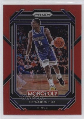 2022-23 Panini Prizm Monopoly Red Prizm 60/99 De'Aaron Fox #76 1lm6