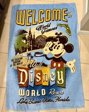 Walt Disney World Resort Fleece Blanket Welcome To World Famous Lake Buena Vista