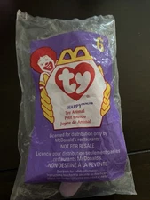 Ty McDonalds 1993 Teenie Beanie Baby “Happy” The Hippo #6