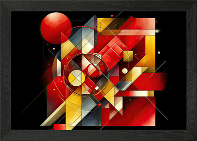 Kühnes geometrisches Wandbild gerahmtes Wandbild Poster Leinwanddruck Bild