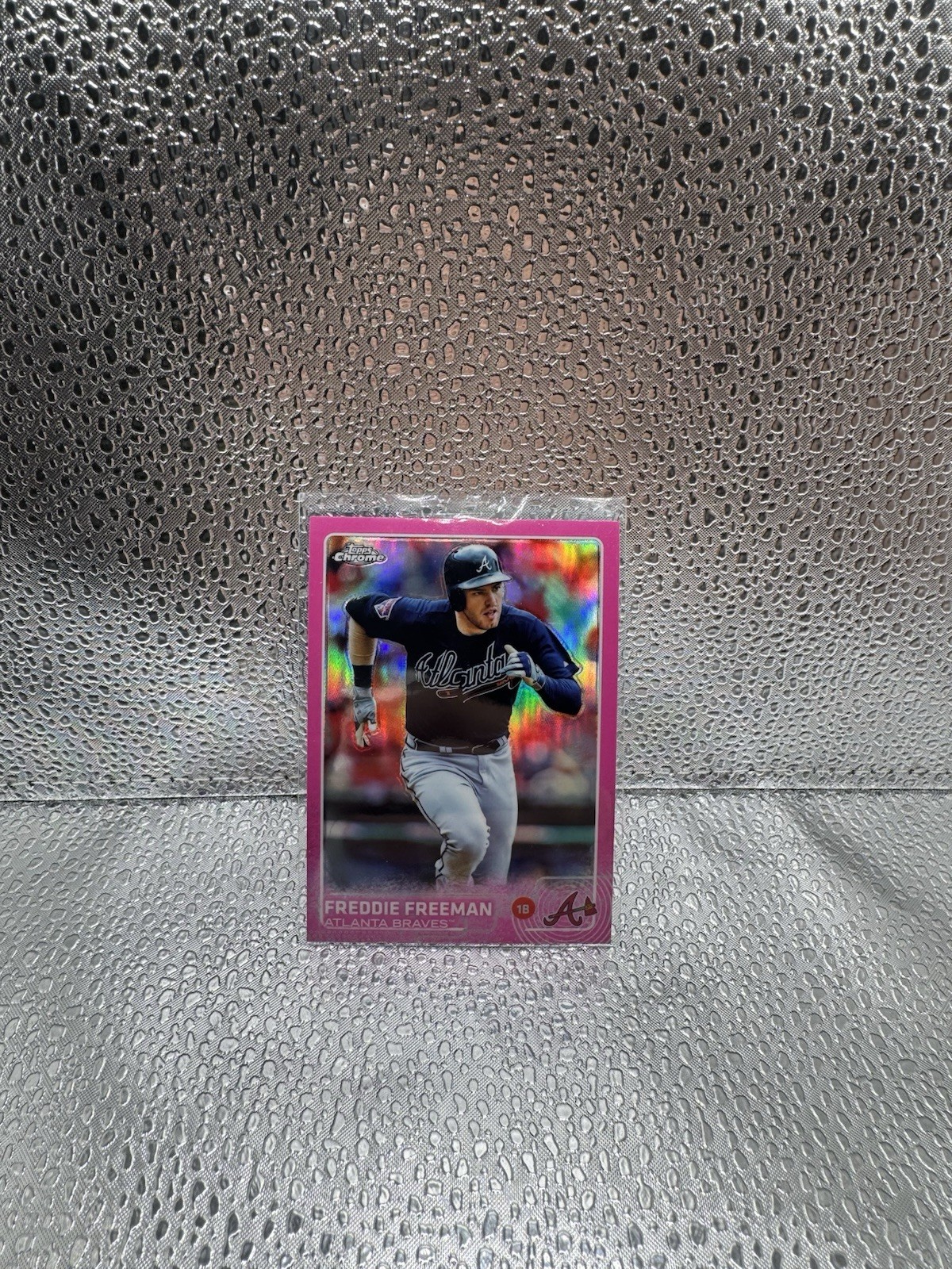2015 Topps Chrome - Freddie Freeman #105 Pink Refractor
