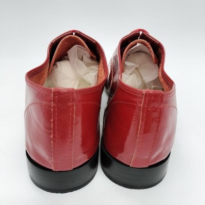 Rare Repetto Zizi Red Patent Leather Lace-Up Shoes Size 39 (24