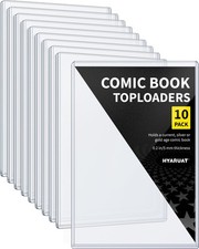 HYARUAT Comic Book Top Loaders - Protector Hard Case Sleeve, Clear Light Blue