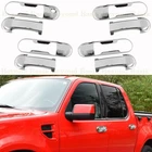 2002-2010 Ford Explorer Mercury Mountaineer CHROME Door Handle COVERS W/O PSK