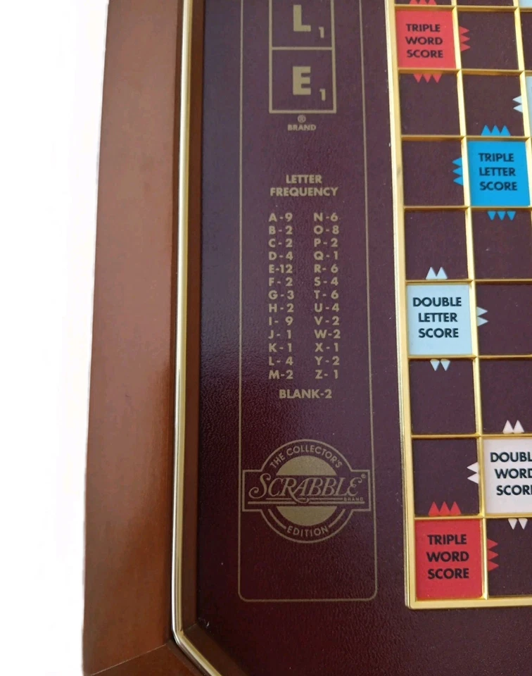 Scrabble Wooden Swivel Board Franklin Mint Collector's Edition NO TILES *READ - Image 4 of 4