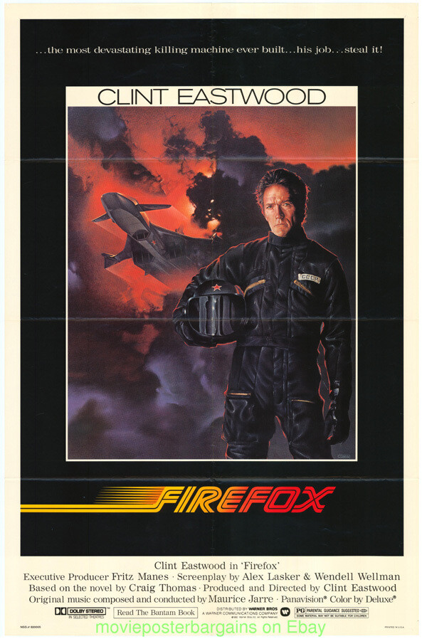 FIREFOX MOVIE POSTER Original 27x41 Folded CLINT EASTWOOD