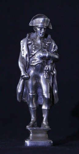 antique silver Wax Seal, statue Napoleon I, initials / letters: E. R. or R. E. - Picture 1 of 7