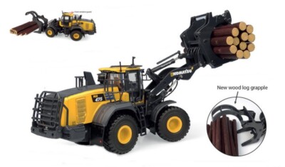 Modellauto Universal Hobbies RUSPA PALA SOLLEVATRONCHI KOMATSU WA475-10 1:50 Neu