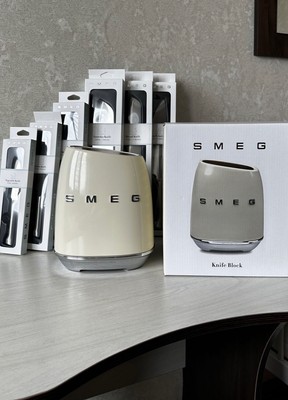Smeg 6-Blade Chef s Knife Set - Stainless Steel Multi-Function Kitchen Knives
