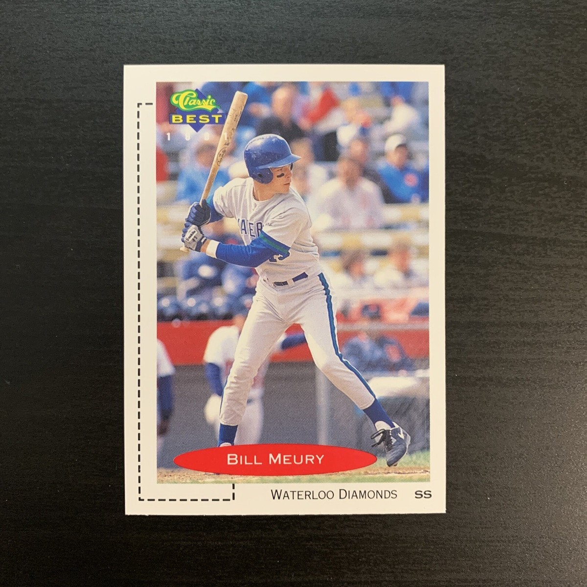 Bill Meury Shortstop Waterloo Diamonds Classic Best 1991 Card 339