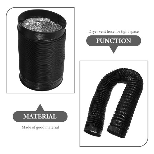 Clothes Vent Dryer Hose Flexible Aluminum Pipe Foil Ducting Extractor
