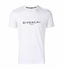 Givenchy Mens Vintage Logo Print White T-shirt All Sizes