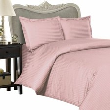 1000 Thread Count 100 Egyptian Cotton Sheet Set OLYMPIC QUEEN Pink Stripe