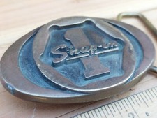 Vintage Snap On 1 Solid Brass BTS Belt Buckle SPP-455 Made in USA