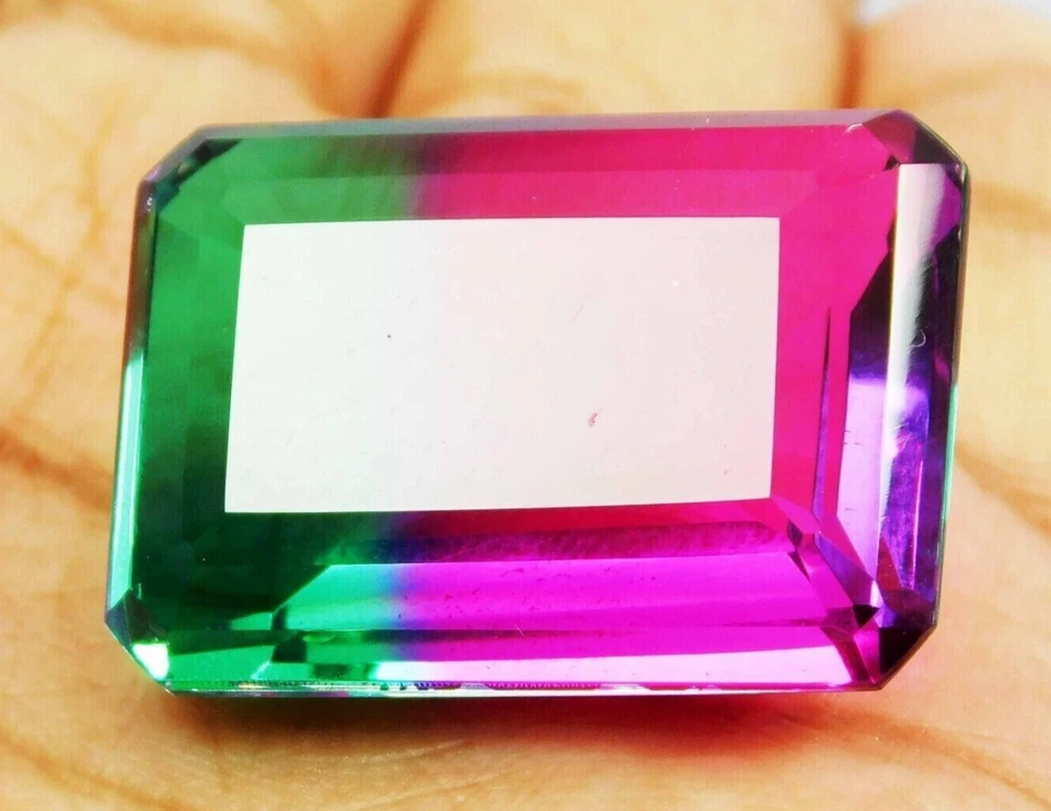 Large Tourmaline 110.15 Ct. Emerald Faceted Cut Loose Gemstone Gift for Birthday - Image 4 of 4