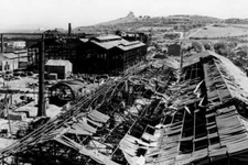 Industrial Area, Piombino, Tuscany, Italy 1940-50 OLD PHOTO