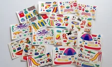 Mrs Grossman's 4 x 3.25  Block Stickers Variation Theme-U Chose One- New.