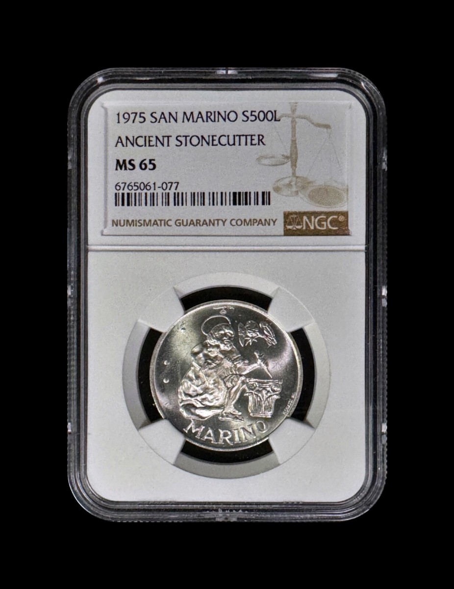 1975年サンマリノ古代の石工（聖マリヌス） 500リラ銀貨 PCGS認証 s-l1200.jpg