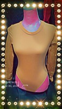 thermal long sleeve bodysuit for womens