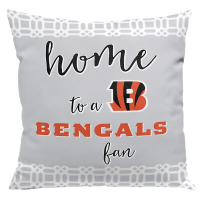 Northwest NFL Cincinnati Bengals Sweet Home Fan 2 Piece Throw Pillow Cover,18x18