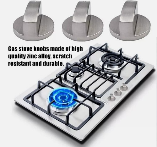 2x 6MM Universal Gas Stove Knob Kitchen Cooker Oven Switch Control Button Set - Picture 8 of 16