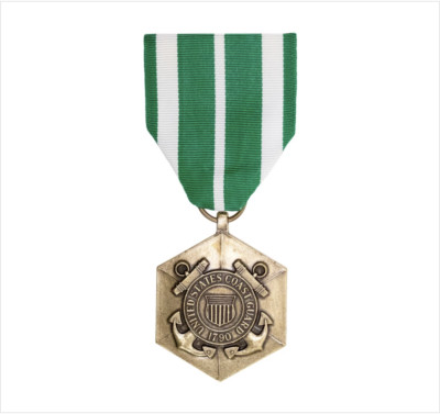 GENUINE U.S. FULL SIZE MEDAL: COAST GUARD COMMENDATION