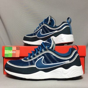 nike spiridon blue and white