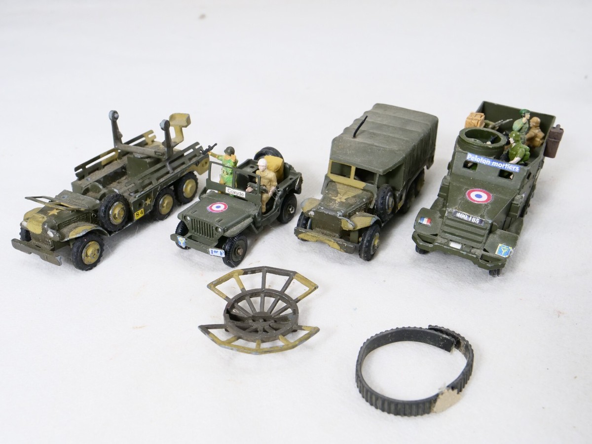 Dinky Toys F No. 816 822 Military Jeep France Toy Dodge With Dinky Toys F No. 816 822 Military Jeep France Toy Dodge With