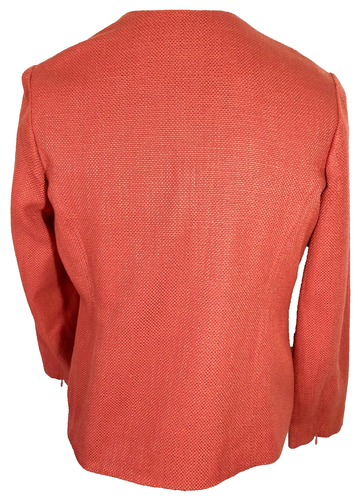 Coldwater Creek Jacket Blazer Orange Fully Lined Size 14 JB0597 - Picture 6 of 10