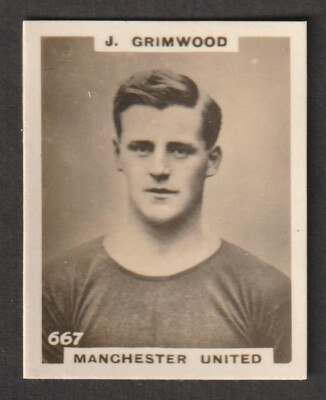 Godfrey Phillips Football small pinnace photos MANCHESTER UNITED Grimwood # 667