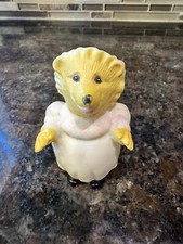 Vintage 1976 Eden Toys Beatrix Potter Mrs Tiggy Winkle Rubber Hedgehog Kids Toy