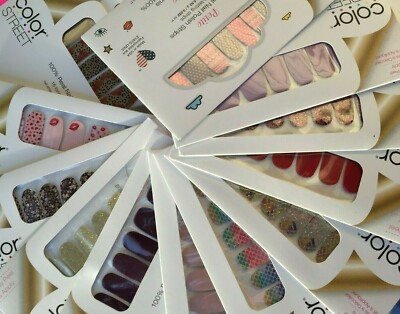 Color Street Nail Polish Strips Many RETIRED Glitter Peel Stick NIP *USA SELLER*