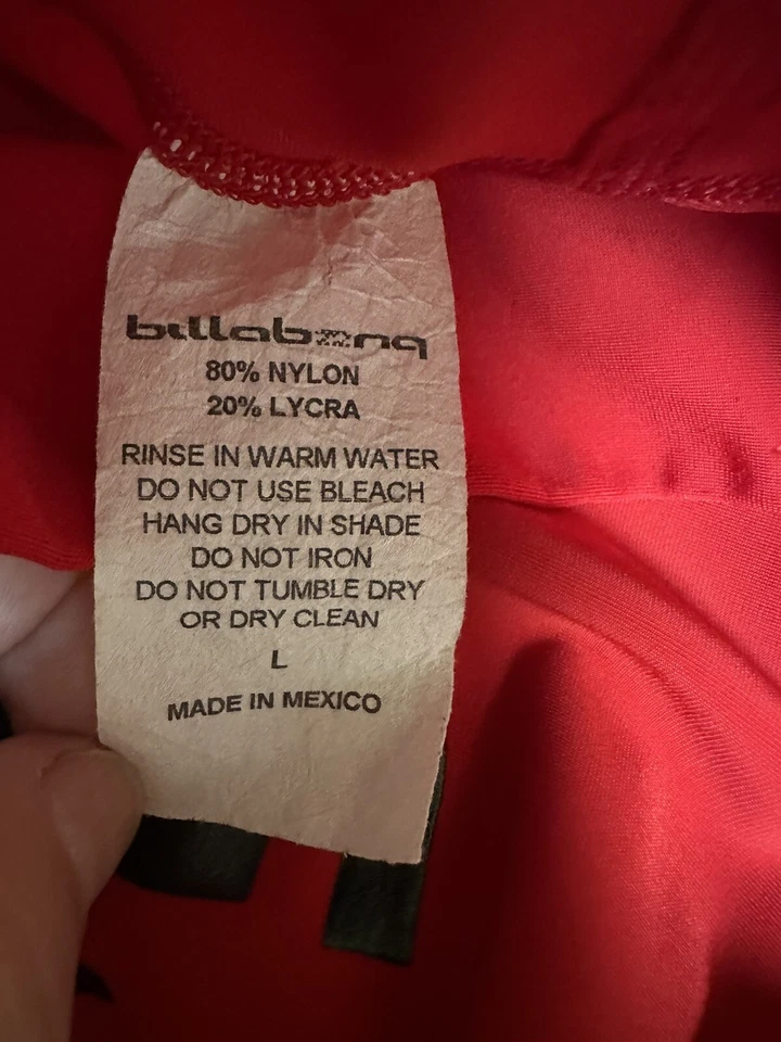 Billabong Youth Rash Guard Retro Años 90 Natación Surf Camisa, Deportes Talla L Foto 4 de 4