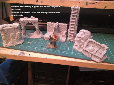 Grube x5 Stück Resin Cast 28mm Scale unbenutzt Grendel