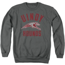 Indianapolis Adult Crewneck Sweatshirt Greyhounds Logo, Charcoal, S-3XL