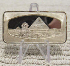 Vintage The Great Pyramid of Egypt 80% .800 Fine Silver Bar - 25.3 grams 79.90 per troy oz