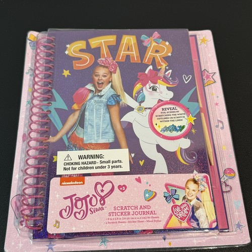 Diario de rasguños y pegatinas Nickelodeon JoJo Siwa (¡Nuevo sin abrir!) - Imagen 4 de 6