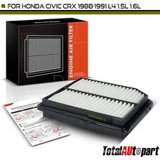 Engine Air Filter for Honda Civic CRX 1988 1989-1991 L4 1.5L 1.6L 17220PM7000